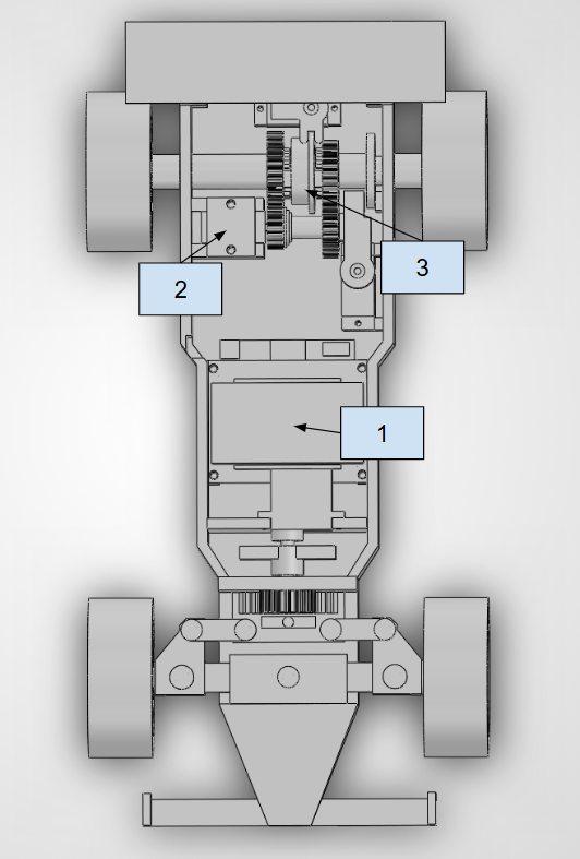 V2 top view with numbered callouts