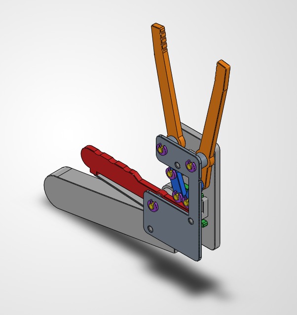 Snack gripper V2, SolidWorks render